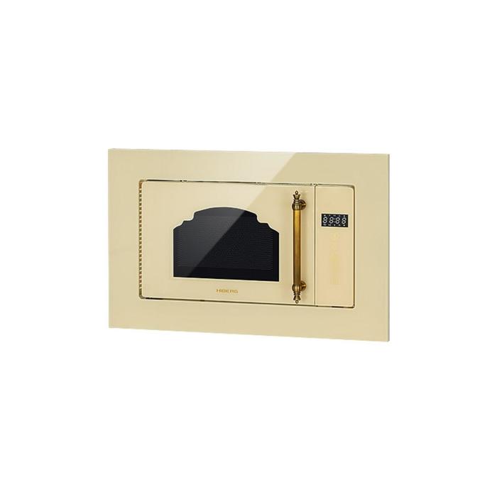 Микроволновая печь встраиваемая HIBERG VM 6502 YR, 700 Вт, 20 л, бежевая